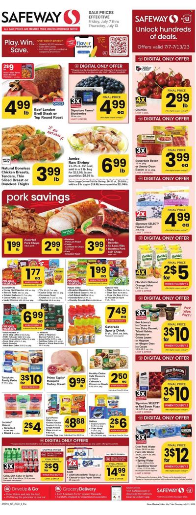 Safeway (MD) Weekly Ad Flyer Specials July 7 to July 13, 2023