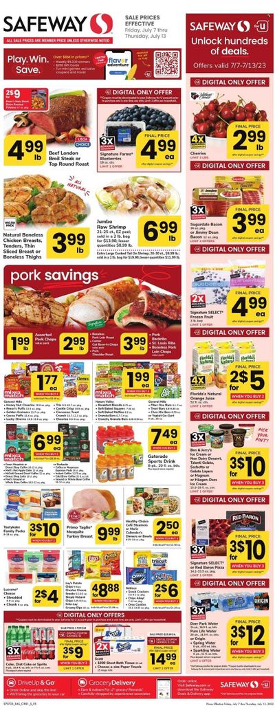 Safeway (MD) Weekly Ad Flyer Specials July 7 to July 13, 2023
