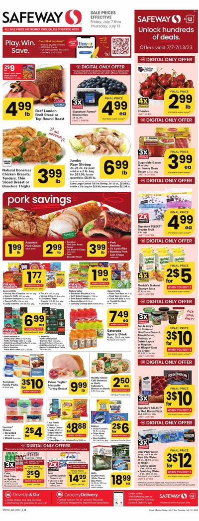 Safeway (MD) Weekly Ad Flyer Specials July 7 to July 13, 2023