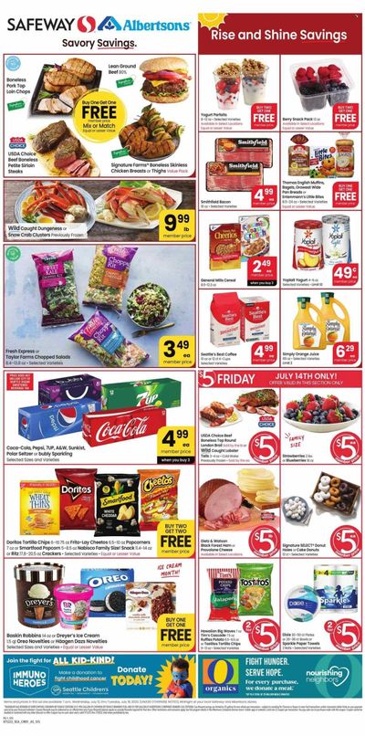 Safeway (WA) Weekly Ad Flyer Specials July 12 to July 18, 2023