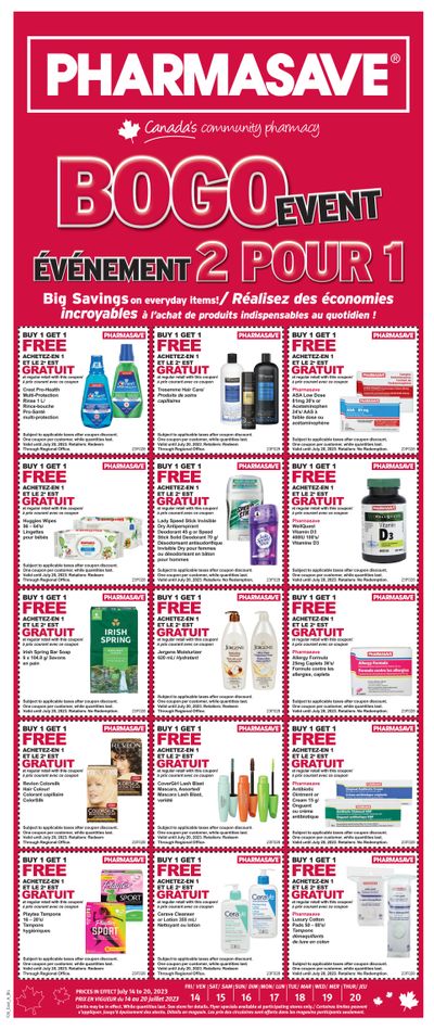Pharmasave (NB) Flyer July 14 to 20