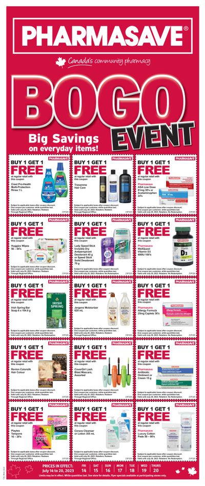 Pharmasave (ON & West) Flyer July 14 to 20