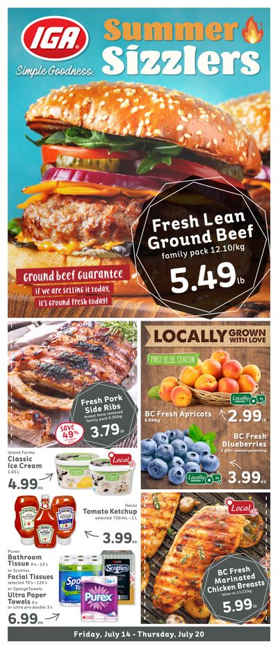 IGA Stores of BC Flyer July 14 to 20