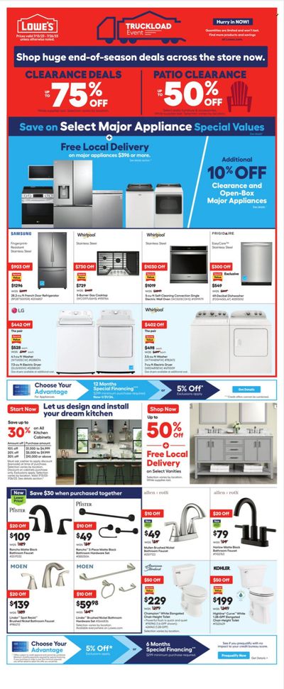 Lowe's Weekly Ad Flyer Specials July 13 to July 26, 2023