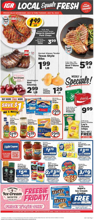 IGA (VA) Weekly Ad Flyer Specials July 12 to July 18, 2023