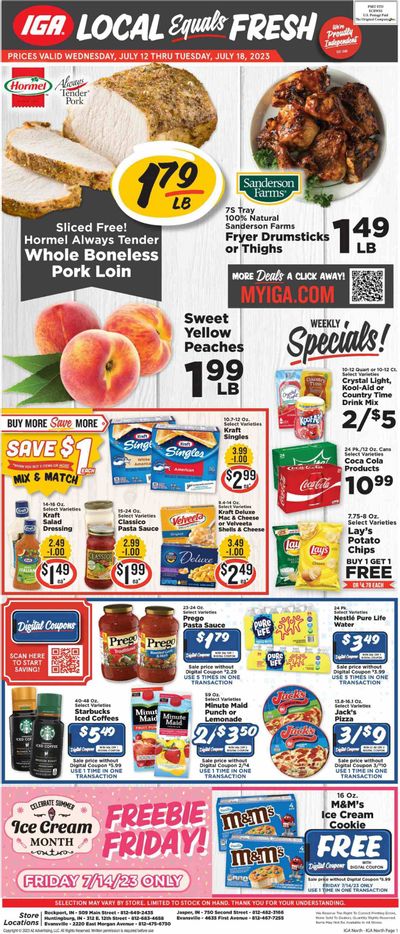 IGA (IN) Weekly Ad Flyer Specials July 12 to July 18, 2023