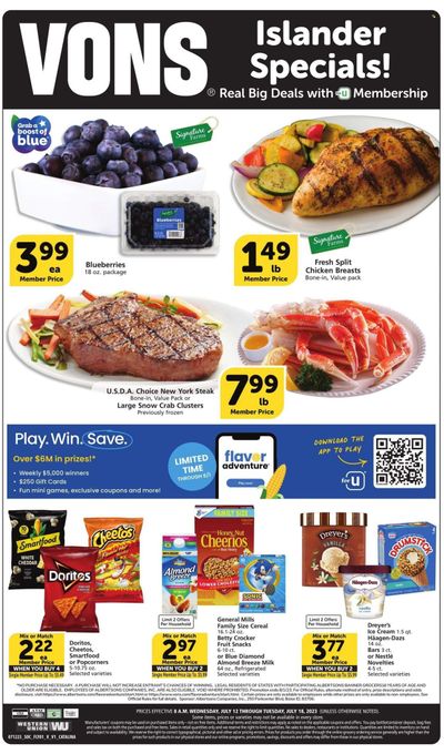Vons (CA) Weekly Ad Flyer Specials July 12 to July 18, 2023 Vons (CA) Weekly Ad Flyer Specials July 12 to July 18, 2023