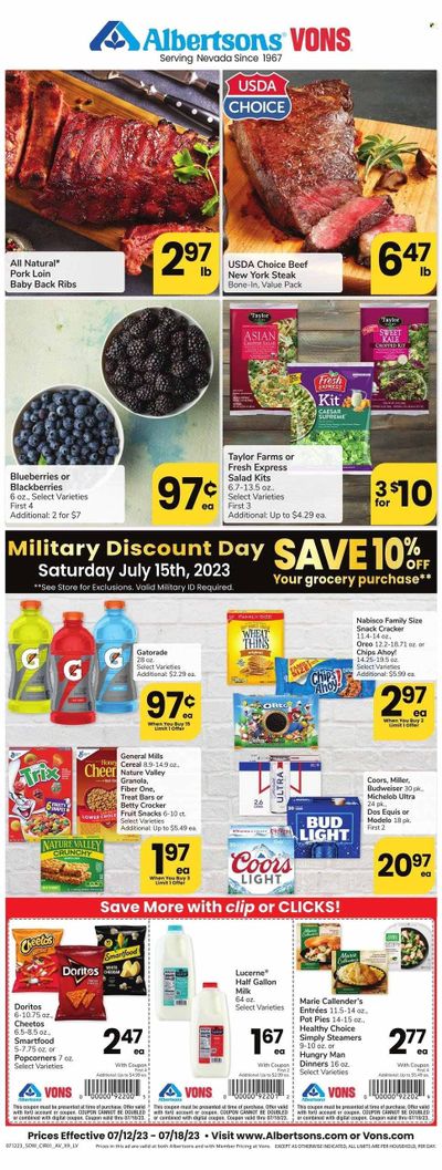 Vons (NV) Weekly Ad Flyer Specials July 12 to July 18, 2023