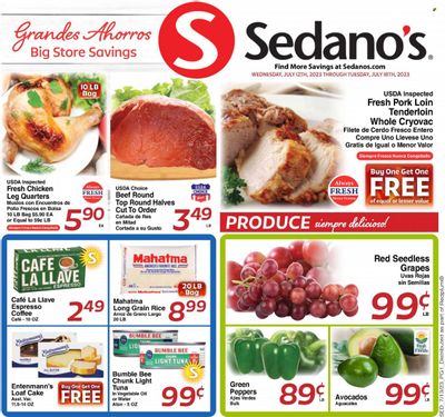 Sedano's (FL) Weekly Ad Flyer Specials July 12 to July 18, 2023