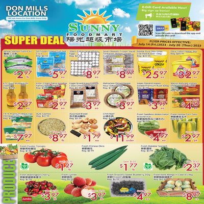 Sunny Foodmart (Don Mills) Flyer July 14 to 20
