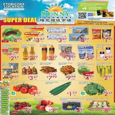 Sunny Foodmart (Etobicoke) Flyer July 14 to 20
