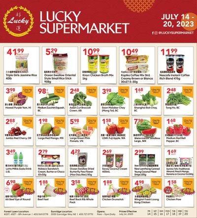 Lucky Supermarket (Calgary) Flyer July 14 to 20