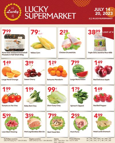 Lucky Supermarket (Winnipeg) Flyer July 14 to 20