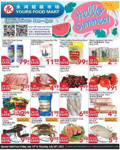 Yours Food Mart Flyer July 14 to 20