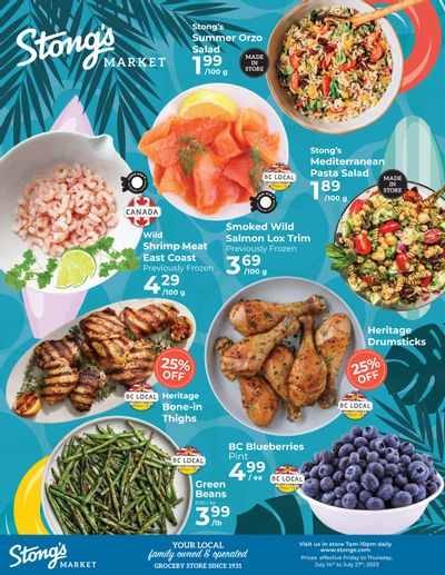 Stong's Market Flyer July 14 to 27