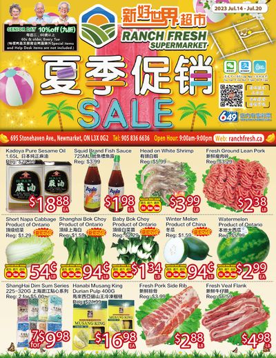 Ranch Fresh Supermarket Flyer July 14 to 20