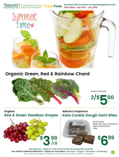 Nature's Emporium Weekly Flyer July 14 to 20