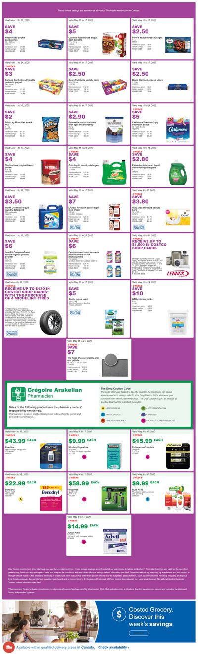 Costco (QC) Weekly Savings May 11 to 17