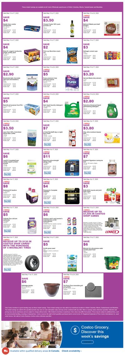 Costco (BC, AB, SK & MB) Weekly Savings May 11 to 17