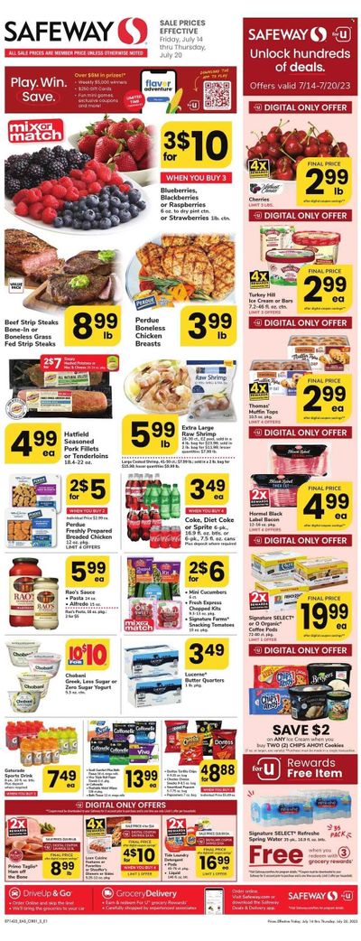 Safeway (DC, MD) Weekly Ad Flyer Specials July 14 to July 20, 2023