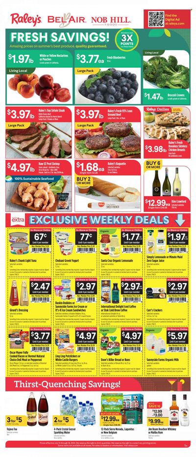 Raley's (CA, NV) Weekly Ad Flyer Specials July 12 to July 18, 2023