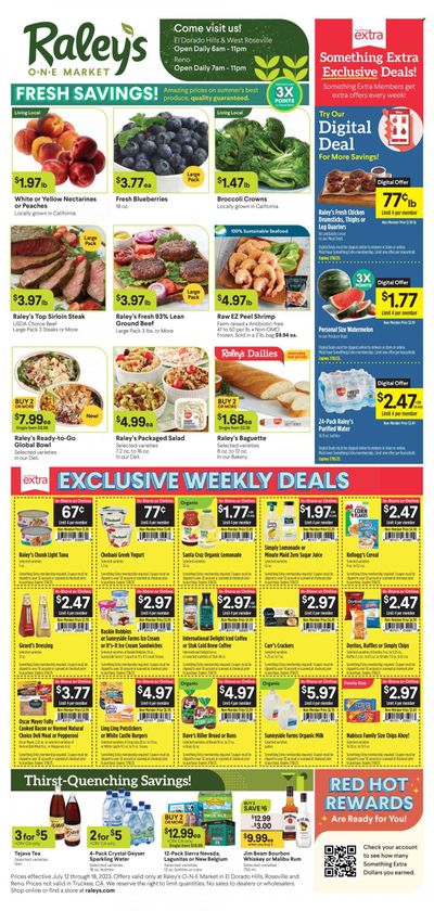 Raley's (CA, NV) Weekly Ad Flyer Specials July 12 to July 18, 2023