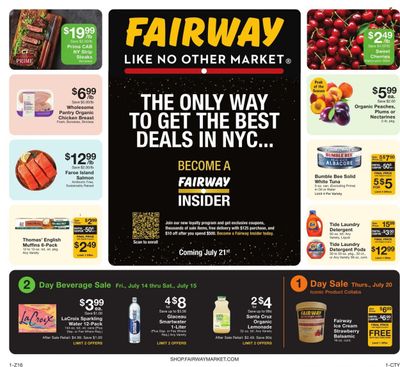 Fairway Market (CT, NJ, NY) Weekly Ad Flyer Specials July 14 to July 20, 2023