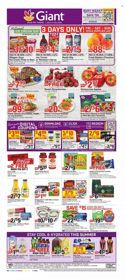 Giant Food (DE, MD, VA) Weekly Ad Flyer Specials July 14 to July 20, 2023