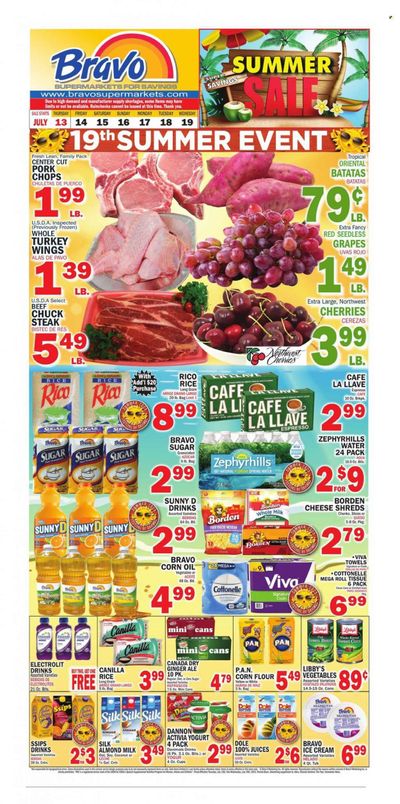 Bravo Supermarkets (CT, FL, MA, NJ, NY, PA) Weekly Ad Flyer Specials July 13 to July 19, 2023