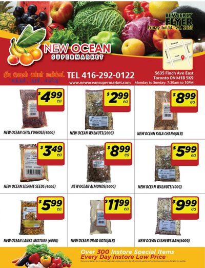 New Ocean Supermarket Flyer July 14 to 27