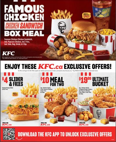 KFC Canada Coupon (Alberta) Valid until August 20