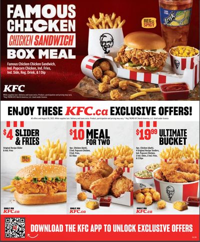 KFC Canada Coupon (Nova Scotia) Valid until August 20