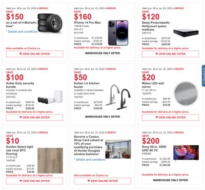 Costco Canada Coupons/Flyers Deals at All Costco Wholesale Warehouses in Canada, Until July 23