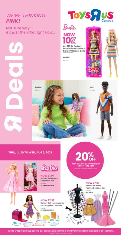 Toys R Us Flyer July 20 to August 2