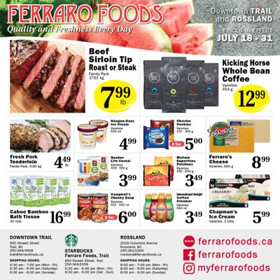 Ferraro Foods Flyer July 18 to 31