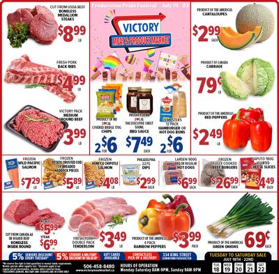 Victory Meat Market Flyer July 18 to 22