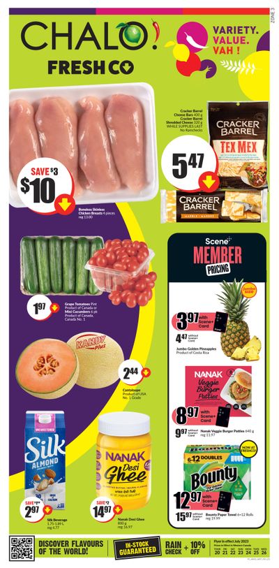 Chalo! FreshCo (West) Flyer July 20 to 26