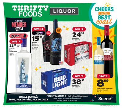 Thrifty Foods Liquor Flyer July 20 to 26