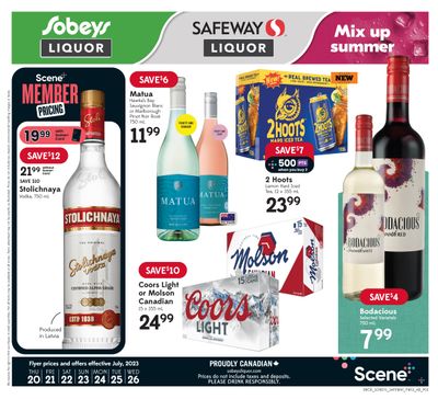 Sobeys/Safeway (AB) Liquor Flyer July 20 to 26