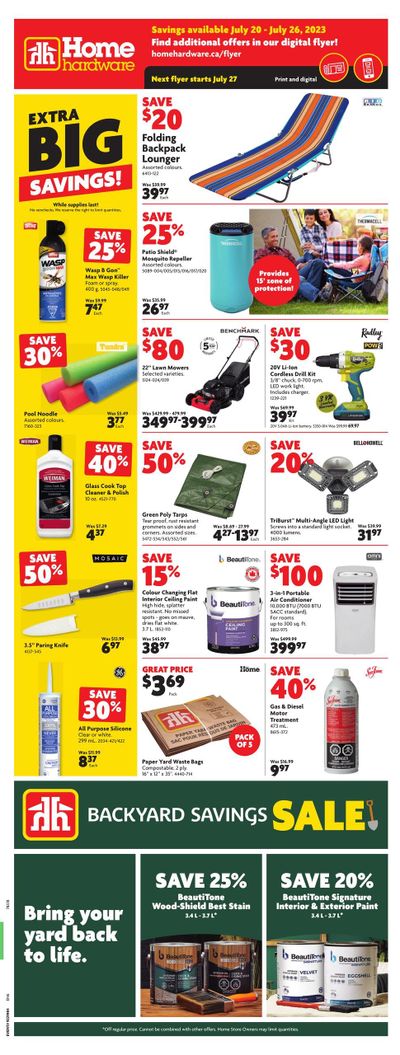 Home Hardware (ON) Flyer July 20 to 26