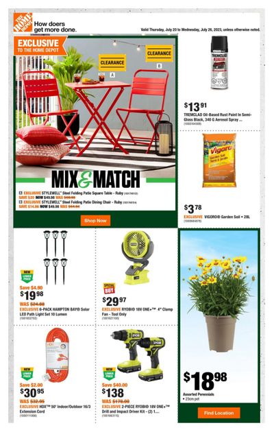 Home Depot (ON) Flyer July 20 to 26