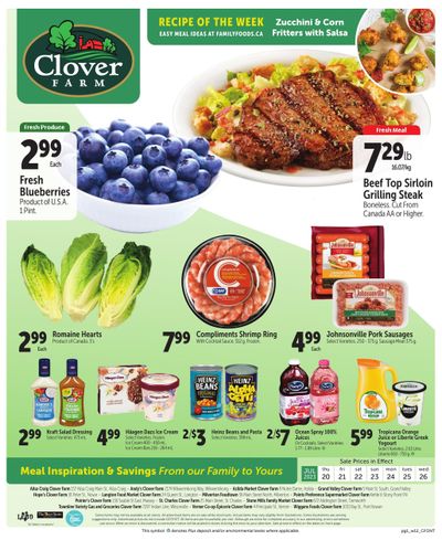 Clover Farm (ON) Flyer July 20 to 26