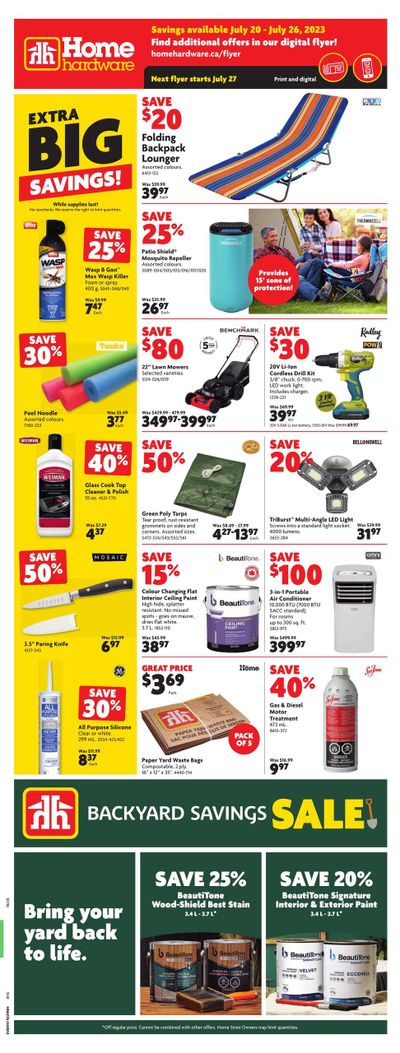 Home Hardware (BC) Flyer July 20 to 26