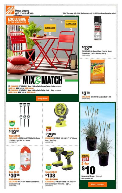Home Depot (BC) Flyer July 20 to 26