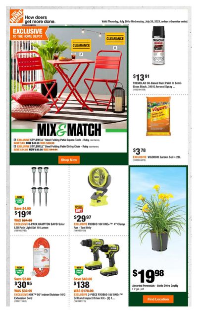Home Depot (Atlantic) Flyer July 20 to 26