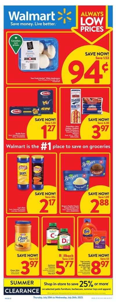 Walmart (Atlantic) Flyer July 20 to 26