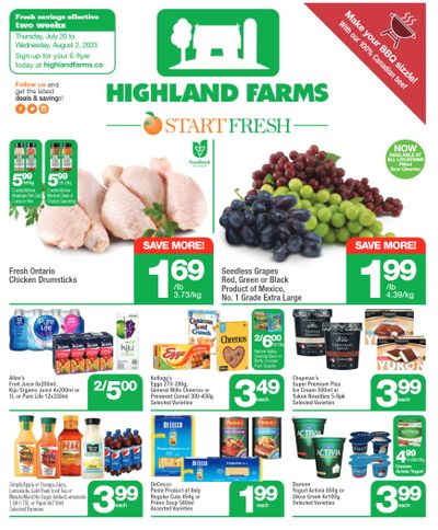 Highland Farms Flyer July 20 to August 2