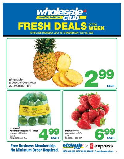 Wholesale Club (Atlantic) Fresh Deals of the Week Flyer July 20 to 26