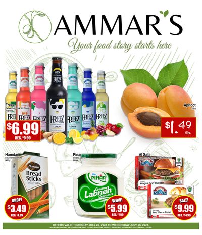 Ammar's Halal Meats Flyer July 20 to 26