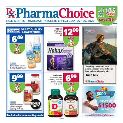 PharmaChoice Health Centre Flyer July 20 to 26
